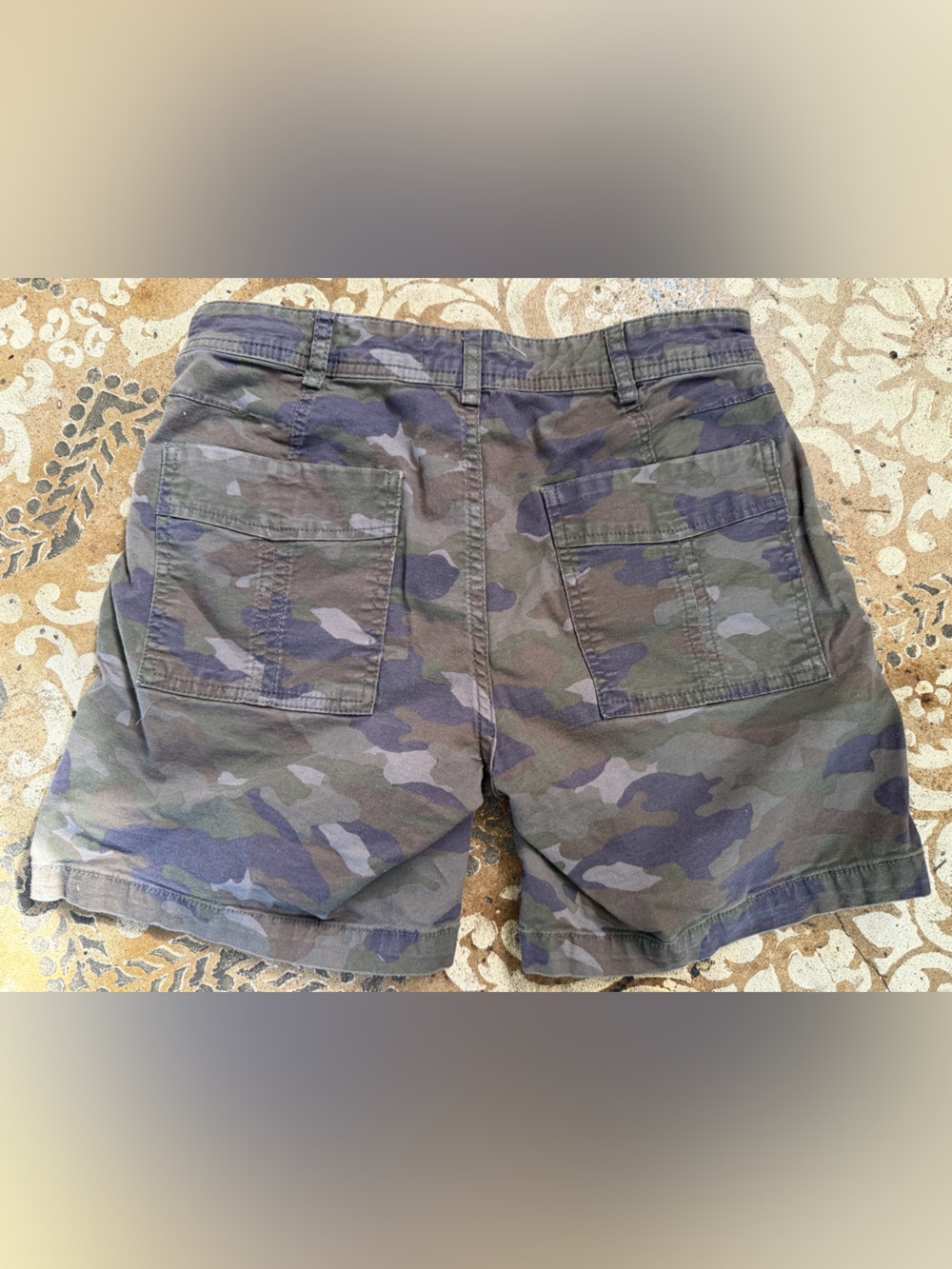 Anthropologie Camo Button-Front Women’s Shorts Sz 27 - Picture 2 of 7
